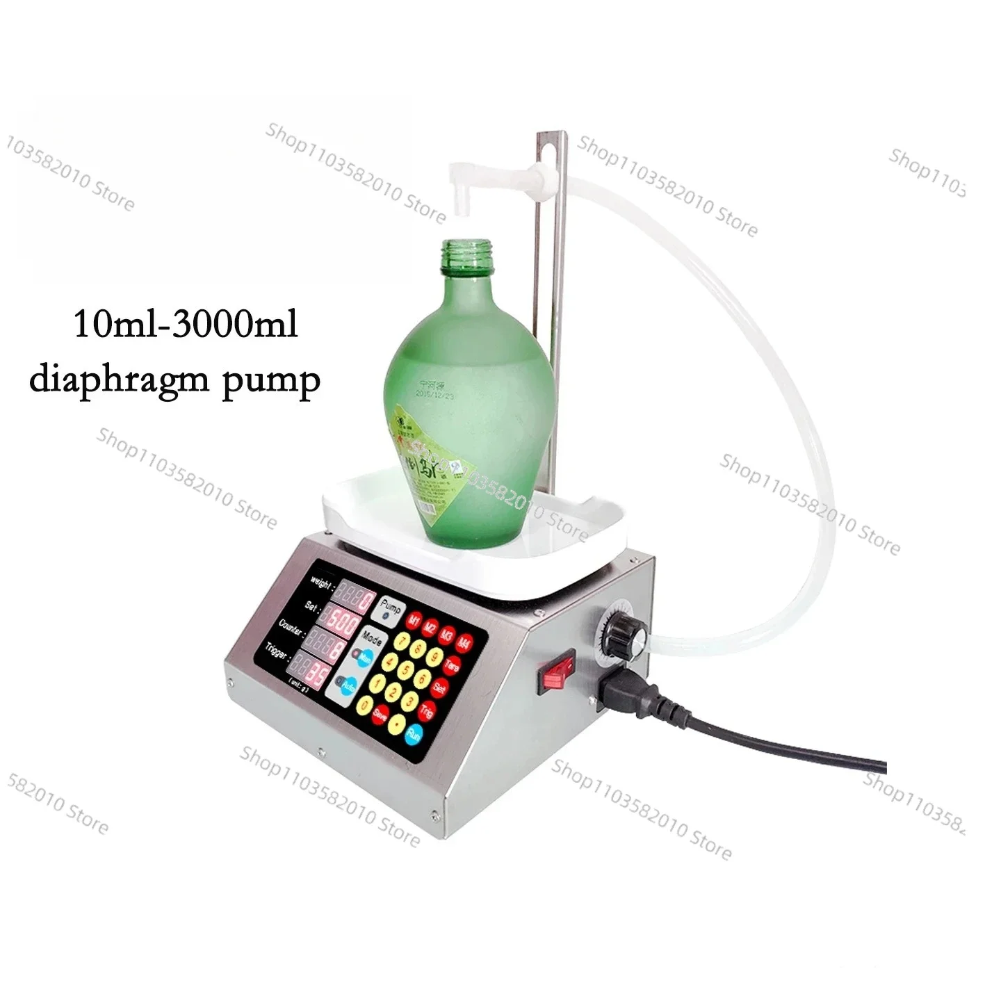 CSY-3200 Weighing Automatic Quantitative Liquid Filling Machine, Red wine, soy sauce, potion, cosmetic lotion liquid filling
