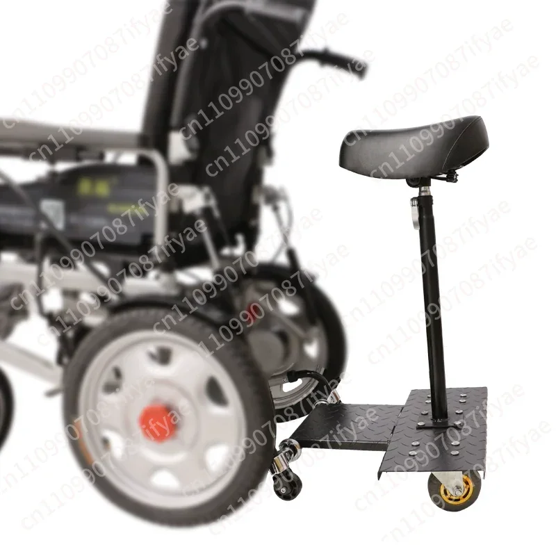 Electric wheelchair rear manned device pedal seat, double rear seat does not contain wheelchair