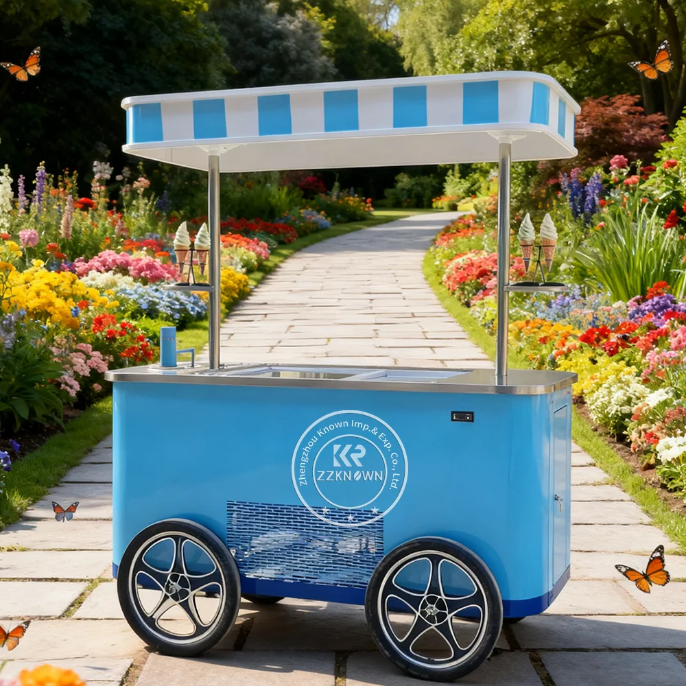 

Street Food Cart Ice Cream Cart Ice Cream Push Cart Food Vending Carts Outdoor Food Cart Street Vending Carts