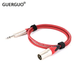 XLR Male to 6.35 6.5 TRS Balanced Audio Cable XLR Cannon Stereo Karon Microphone Mixing Console Sound Card Extension Line