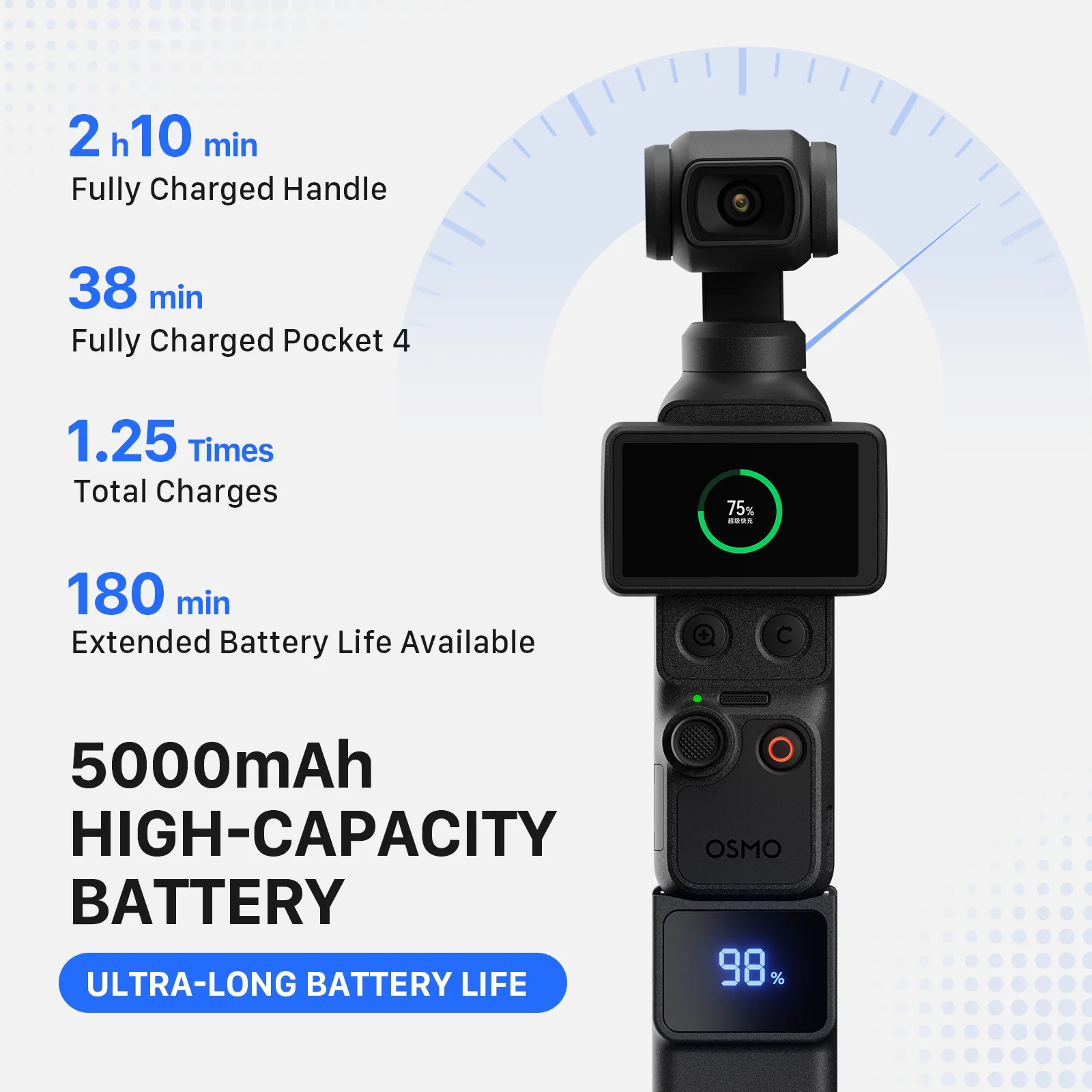 TILTA Power Battery Handle For DJI Osmo Pocket 4 Pocket 3 Portable Mini External Battery Pack Travel Charger Camera Accessories
