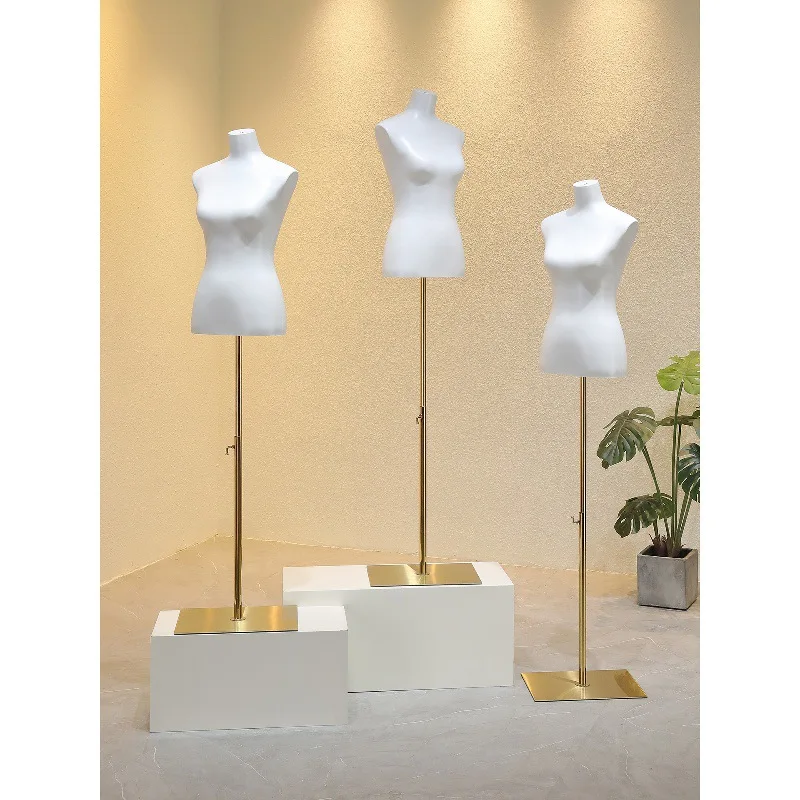 New lacquered wedding dress special female model clothing store window display stand props female bust Xiuhe dress platform