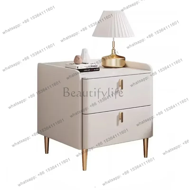 Factory Direct Simple Chic Nightstand Modern Luxury Nordic Trendy Elegant Warm Indoor Decor Tavolo Comodino Bedroom Furniture
