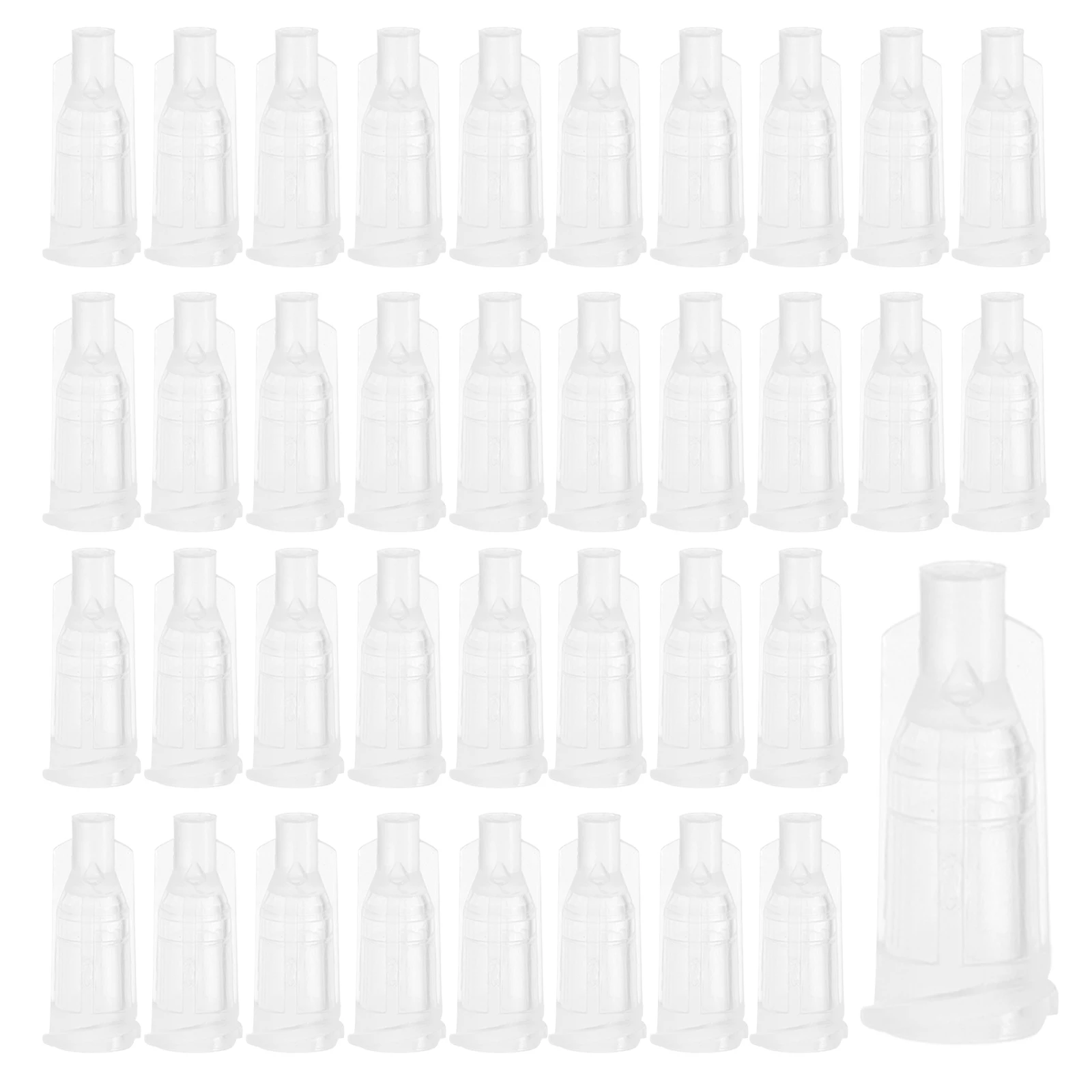 

100Pcs Needle Syringe Tip Caps Durable Plastic Screw Type Leak-Proof Seal for Medical Laboratory Industrial Use