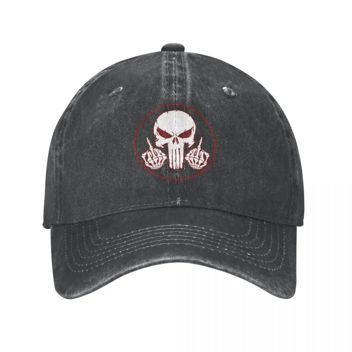 Tactical Skull DeniinBaseball Cap Finger Outdoor Sport Trucker Hat Summer Breathable Unisex Vintage Design Baseball Caps