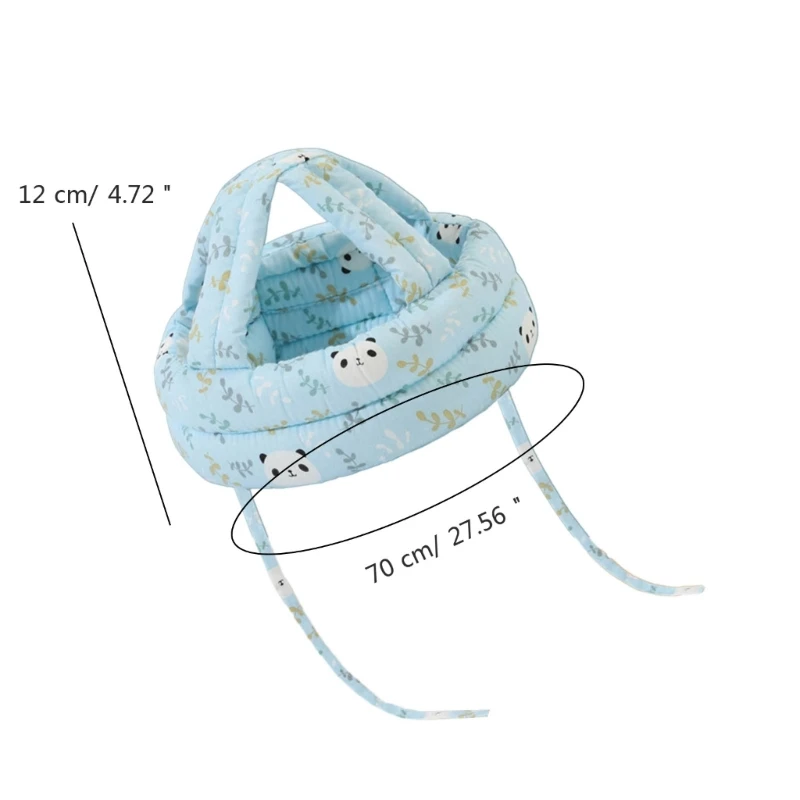 Baby Safety Cap Toddler Walking Safety Hat Baby Anti-Impact Helmet Cotton Cap Protects Babies from Accidental Fall