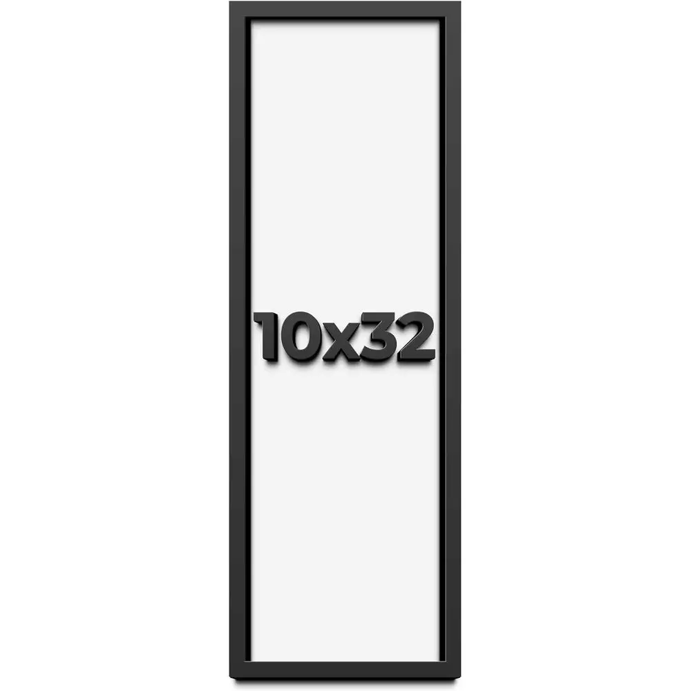 

Дисплейная коробка 10x32 из черного массива дерева с белой кислотоустойчивой подложкой, УФ-акрилом и креплением для подвешивания - с глубиной для вставки 3/4 дюйма