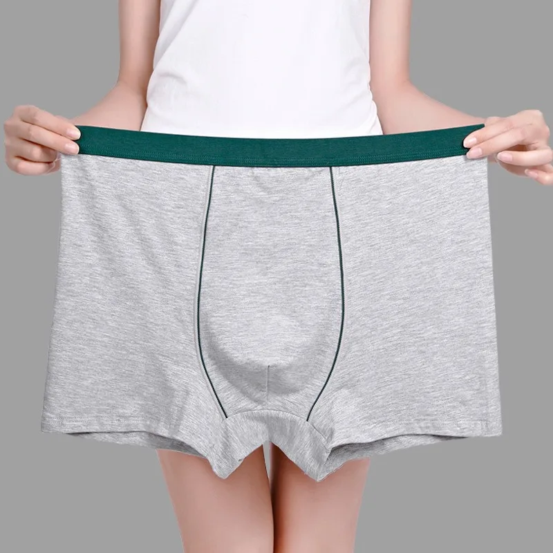 Pure Cotton Mens Boxer Briefs Plus Size XL-9XL Breathable 3D Seamless Underwear Big and Tall Soft Comfortable Fit Boxer Shorts - view 2