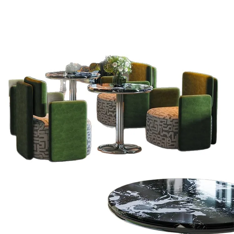 

Single sofa, table and chairs, simple beauty salon sales office, business reception, leisure table and chair combination