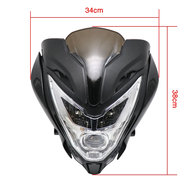 ZSDTEP Motorcycle LED/Halogen Headlight Assy for BAJAJ pulsar 200NS