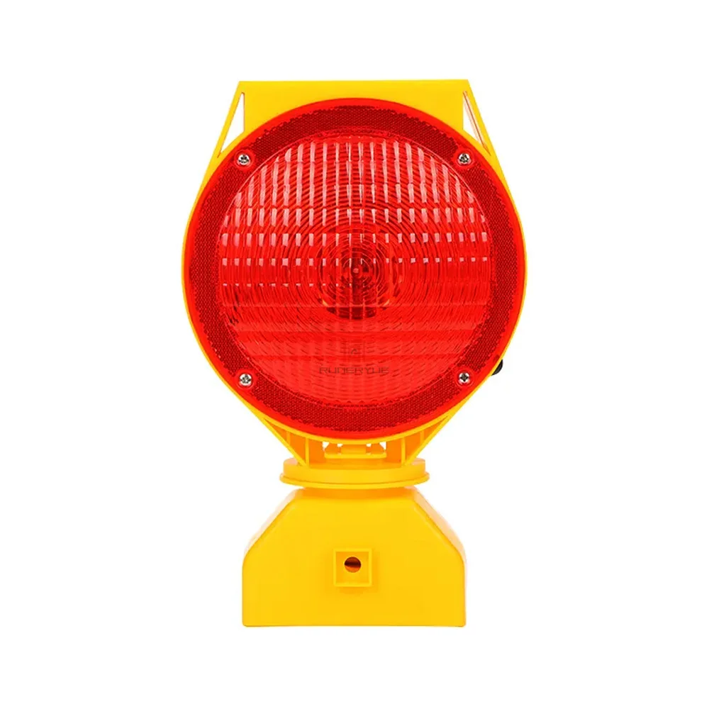 Solar Traffic Warning Light Construction Road Warning Sign LED Flashing Barricade Warning Lamp Camping Dark Night Lights
