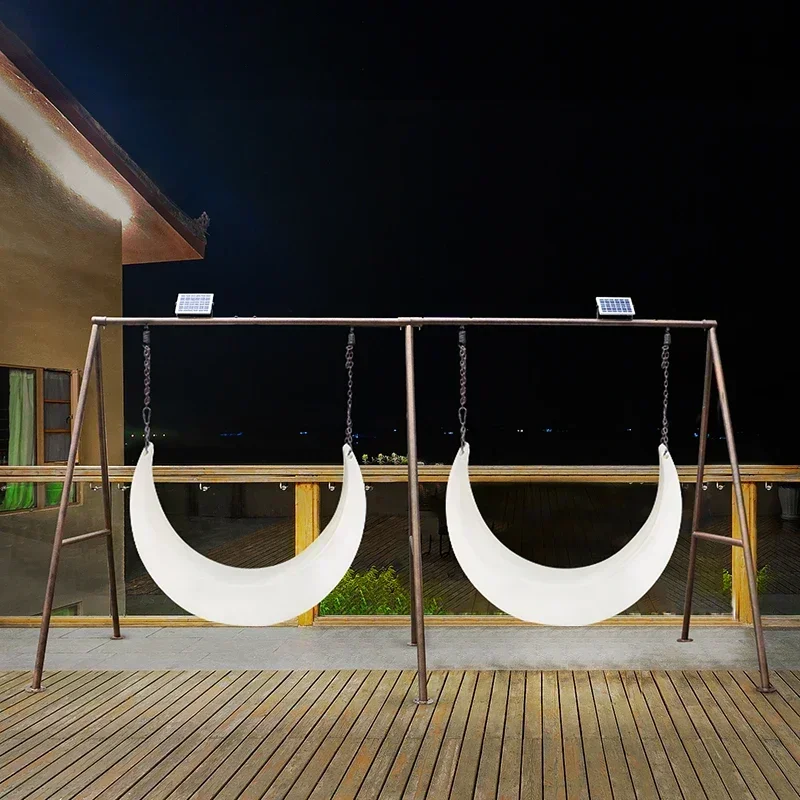 Hot Sale LED Hanger Swing Outdoor Luminous Rechargeable Furniture Colorful Led Hammock Swing Chair