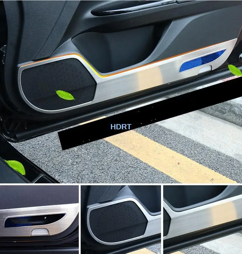

Fit For Toyota Camry 2018 2019 Stainless steel Decorative Door Anti Kicking Gear Panel Protective Film Interior Modification