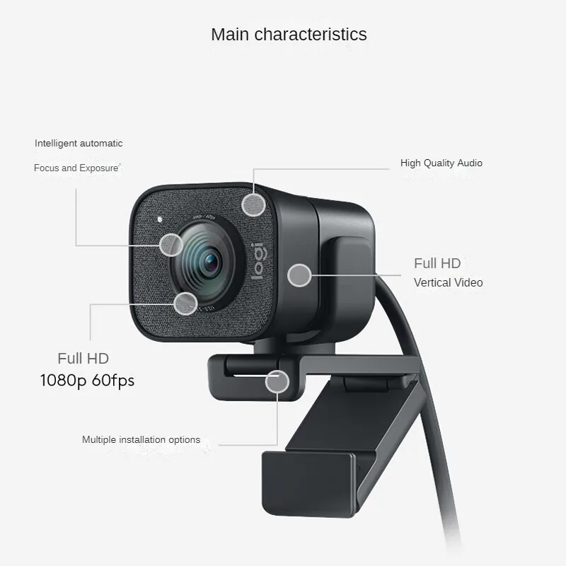 Logitech StreamCam high-definition live streaming camera, popular internet celebrity desktop computer camera