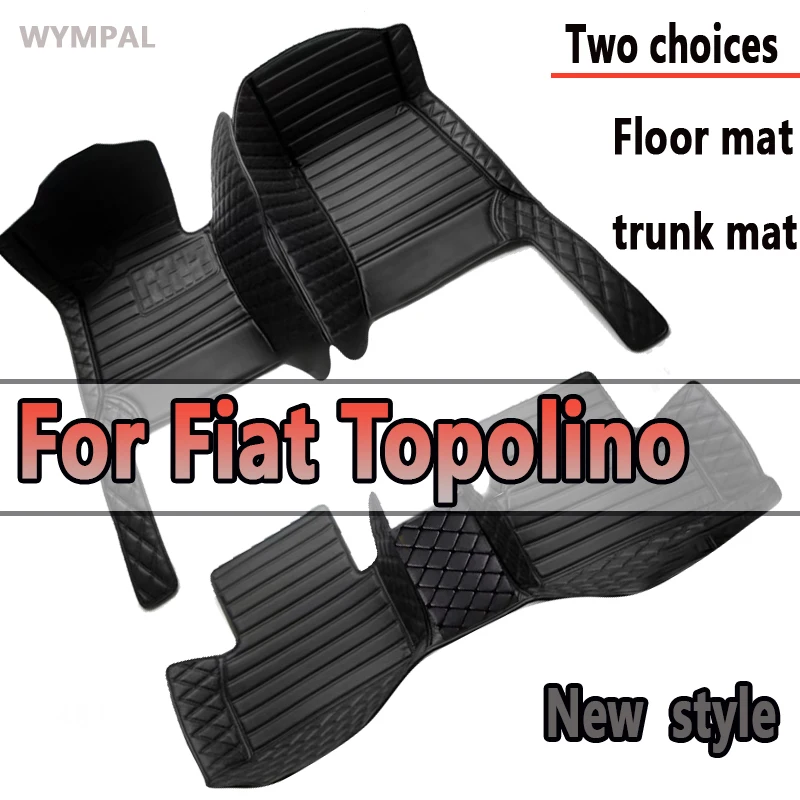 Car Floor Mats For Fiat Topolino 500 2012 2011 Auto Interiors Accessories Styling Custom Foot Rugs Products Replacement Parts