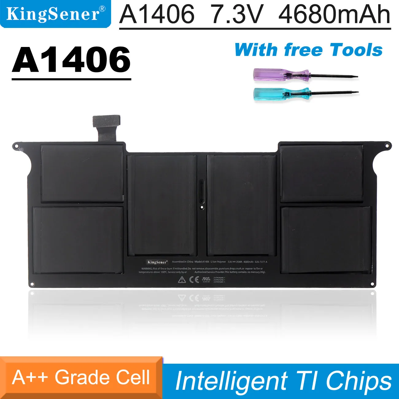 KingSener A1406 Laptop Battery for APPLE MacBook Air 11