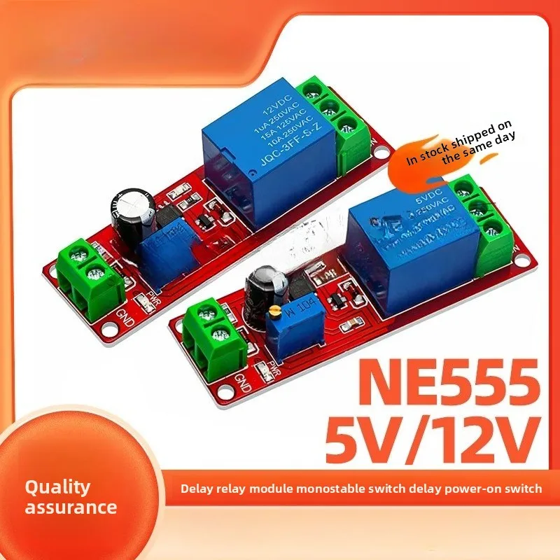 

Модуль реле задержки NE555, моностабильный переключатель, переключатель включения задержки (12 В), автомобильная техника