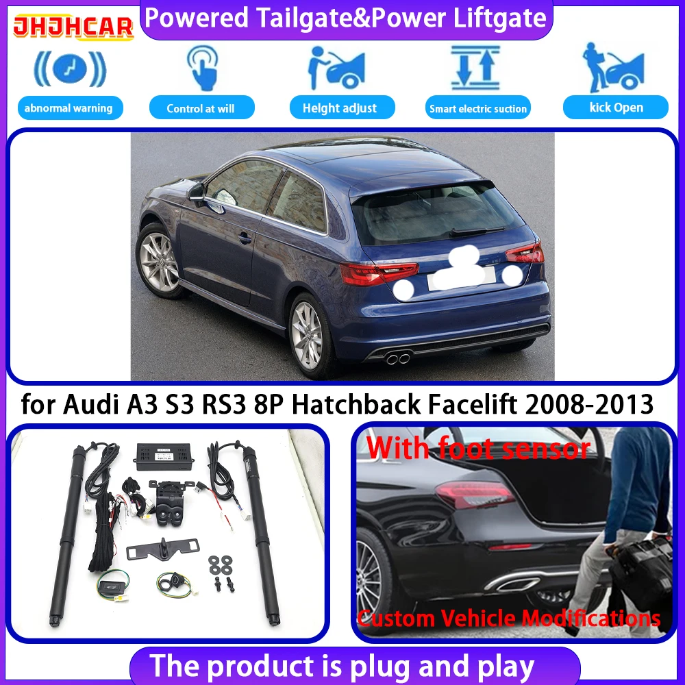for Audi A3 S3 RS3 8P Hatchback Facelift 2008-2013 OEM Smart Automatic Electric Powered Tailgate Power Liftgate Tailgate System