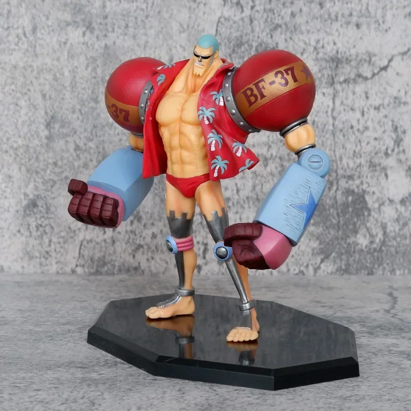 Figura de acción Franky de una pieza para niños, juguete de Anime, estatua de Manga GK, modelo de colección de PVC, decoración de regalo para fanáticos, 17,5 CM