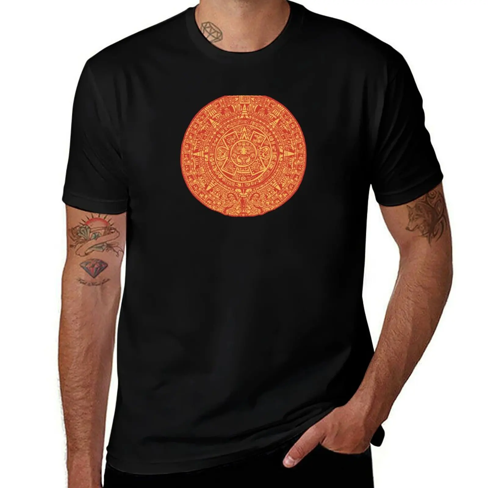 

The Aztec Sun Stone (v.2) T-Shirt essential t shirt man t shirts high quality luxury brand anime tshirt T-shirt