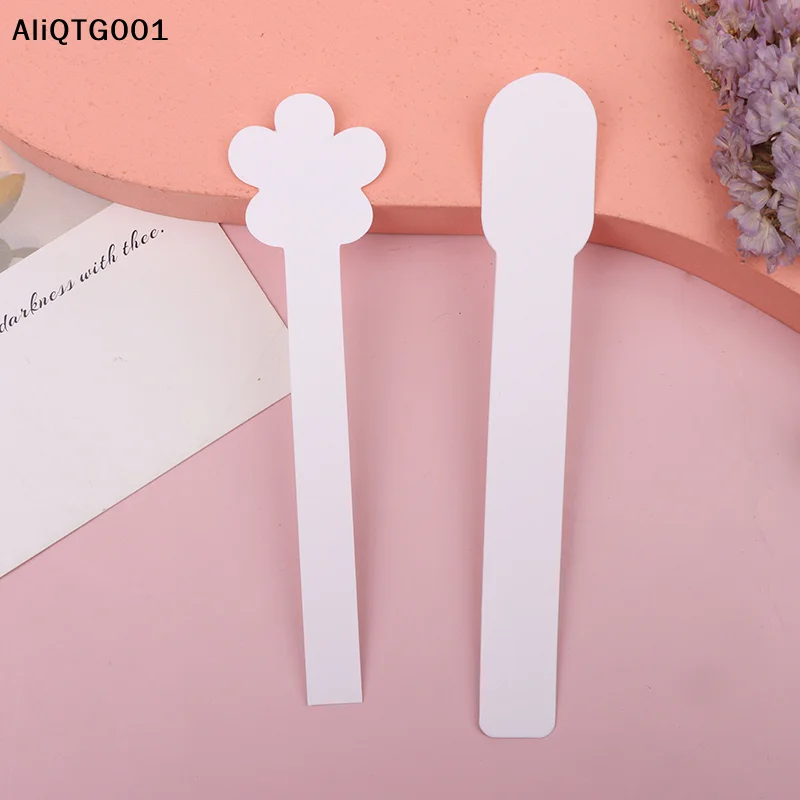 

100pcs Round Head Aromatherapy Test Strips - Flower-Shaped Essential Oil Fragrance Tester Papers