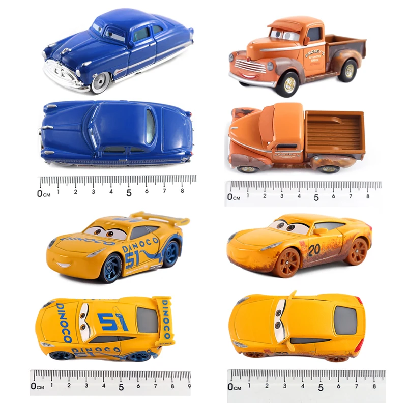 Pixar Cars 3 Racing Anime Figur Lightning McQueen 1:55 Druckguss-Legierungsfahrzeug Spielzeug Geschenke Weihnachtsspielzeug für Kinder – Detail 24