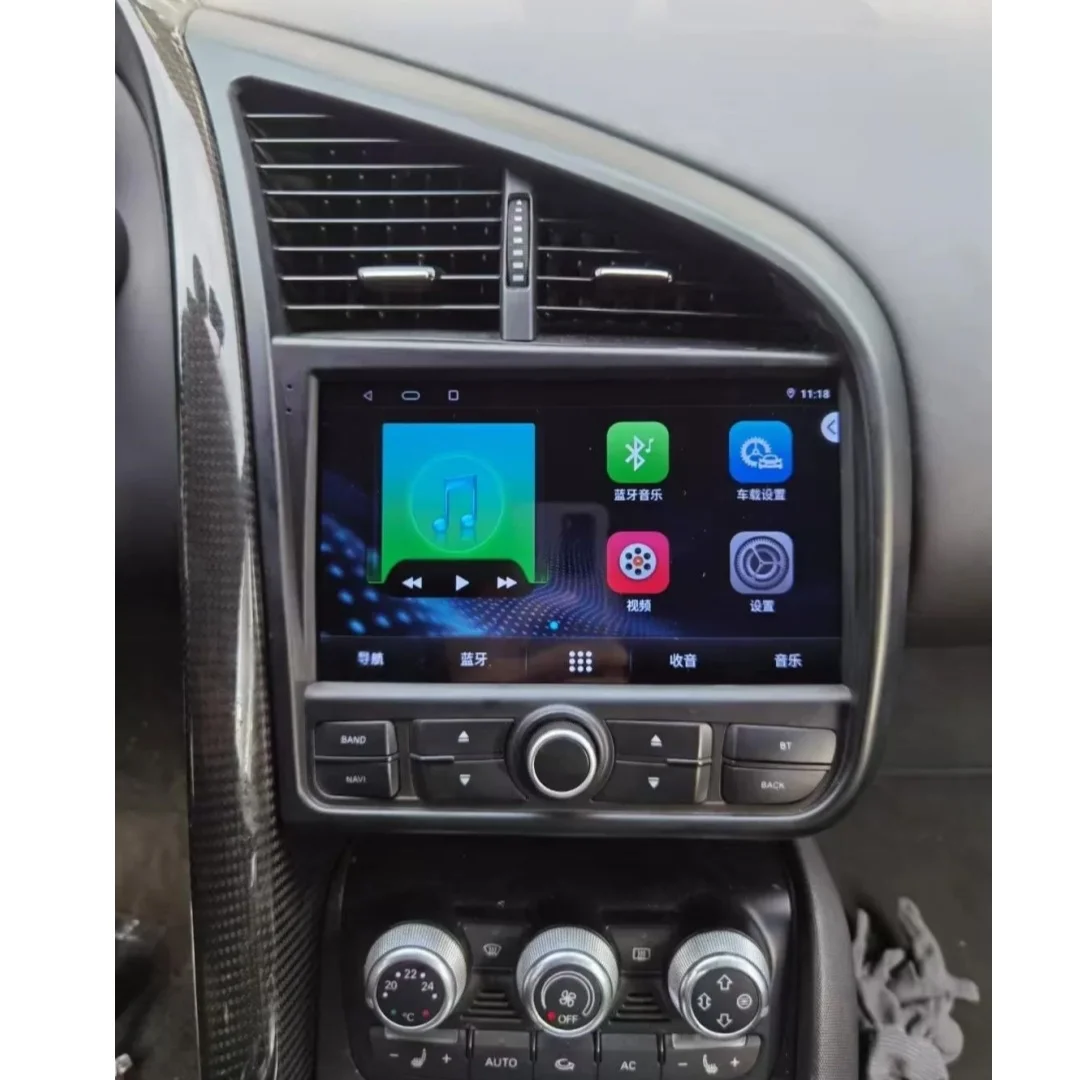 RHD LHD Carplay Android 14 For Audi R8 2007 ~2015 Car Multimedia DVD GPS Stereo Navigation Auto Radio Multimedia Player HeadUnit