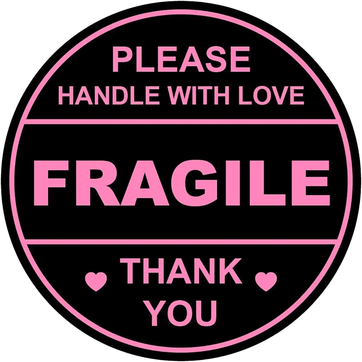 Variant: Fragile label black