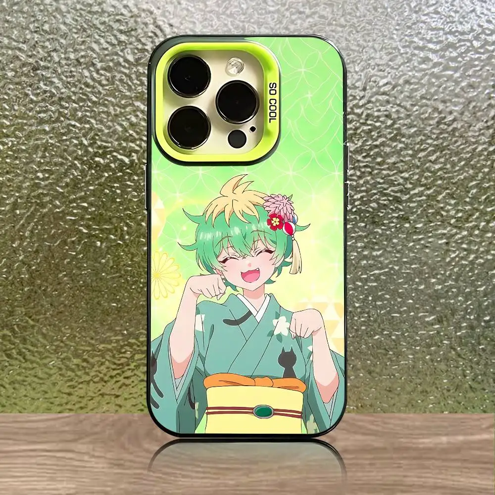 حافظة هاتف Miwa M-Mikadono S-Sanshimai لهاتف iPhone 17,16,15,14,13,12,11,Pro,Max,Plus,Mini,Air,SE4 غطاء أخضر غير لامع #6