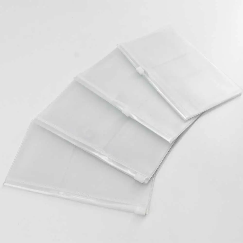

Standard Card Holder Storage Notebook Zipper Bag Journal Planner Card Holder PVC Zipper Bag Notebook Storage Bag