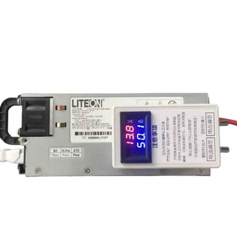 12.6V50A60A  ternary lithium battery charger 14.6V lithium iron phosphate adjustable voltage and currentclip can be connected