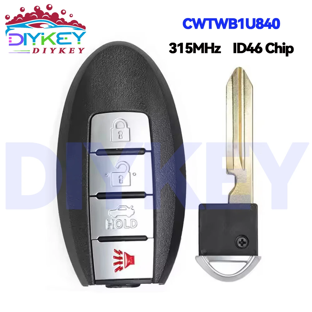 

DIYKEY для 3) Versa Sentra Leaf 2013 2014 2015 2016 2017 2018 285E3-3AA0A CWTWB1U840 ID46 чип 315 МГц удаленный ключ смарт-карта
