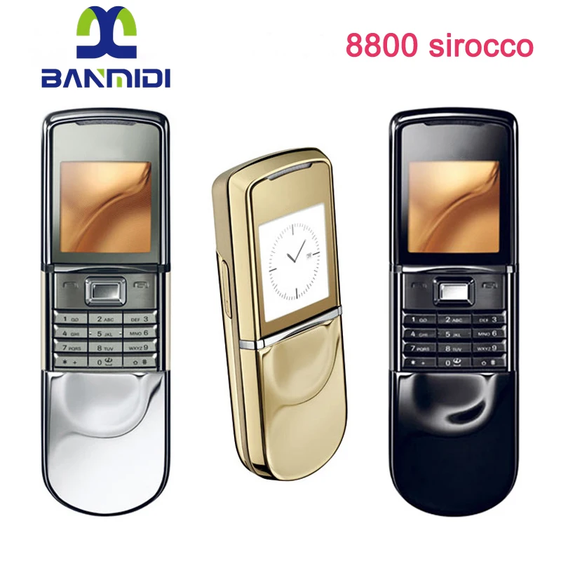 Original 8800 Sirocco 8800d 8800SE GSM Tri-Band Mobile Cell Phone Camera Bluetooth Russian Arabic Hebrew Keyboard Unlocked