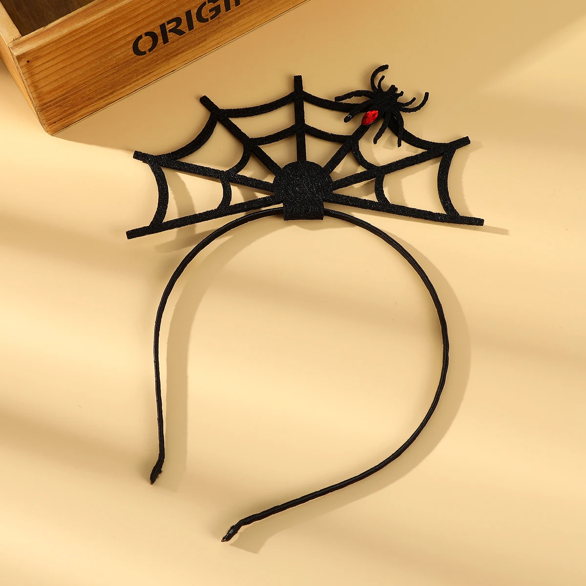 Novelty Halloween Cosplay Hair Hoop Gothic Black Headband Spider Web Hairband Head Bezel Party Masquerade Hair Accessories