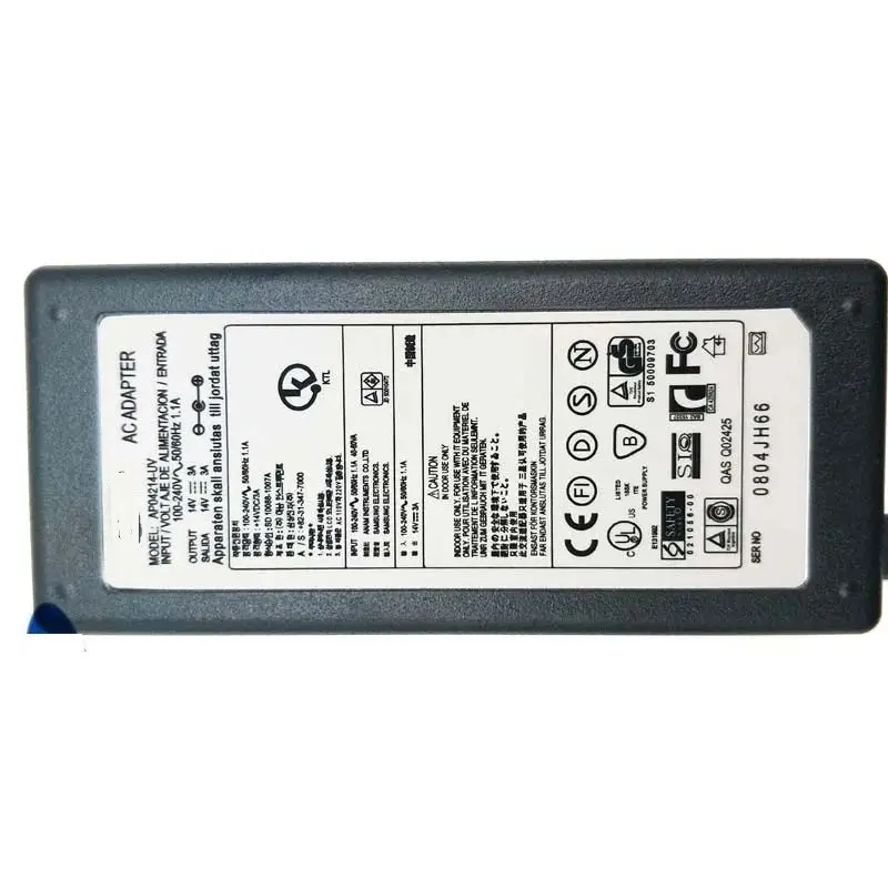 oem 14V AC Adapter For Samsung Syncmaster S24B240BL S24B300BL LS24B300BL/EN S24A650S S24A650D S24A450B S24A450BW-1 450 Monitor