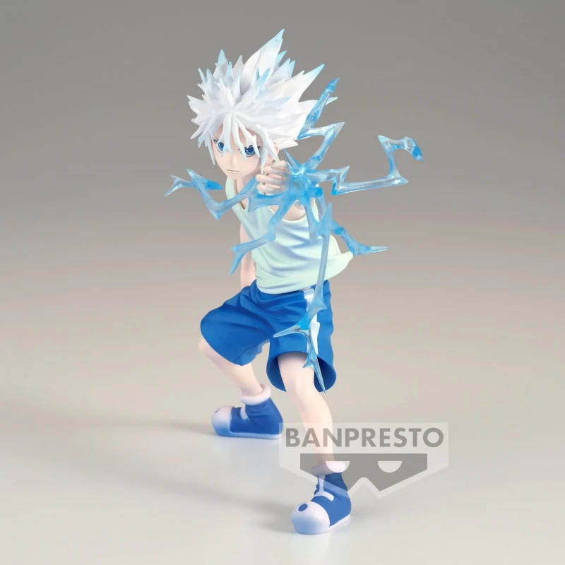 Bandai Original 13Cm HUNTER×HUNTER VIBRATION STARS-キルア-Ⅱ Action Figure Toys For Kids Gift Collectible Model Ornaments