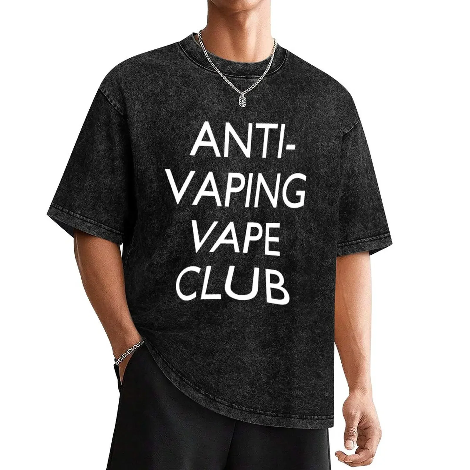 

Anti-Vaping Vape Club T-Shirt plus size tops quick drying man clothes basketball graphic tees men t shirts high quality