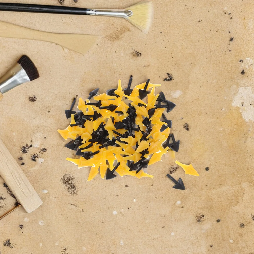 

120Pcs 7x15mm Plastic Realistic Animal Mouth Inserts for DIY Projects Lightweight Beak Parts for Cosplay and Crafting