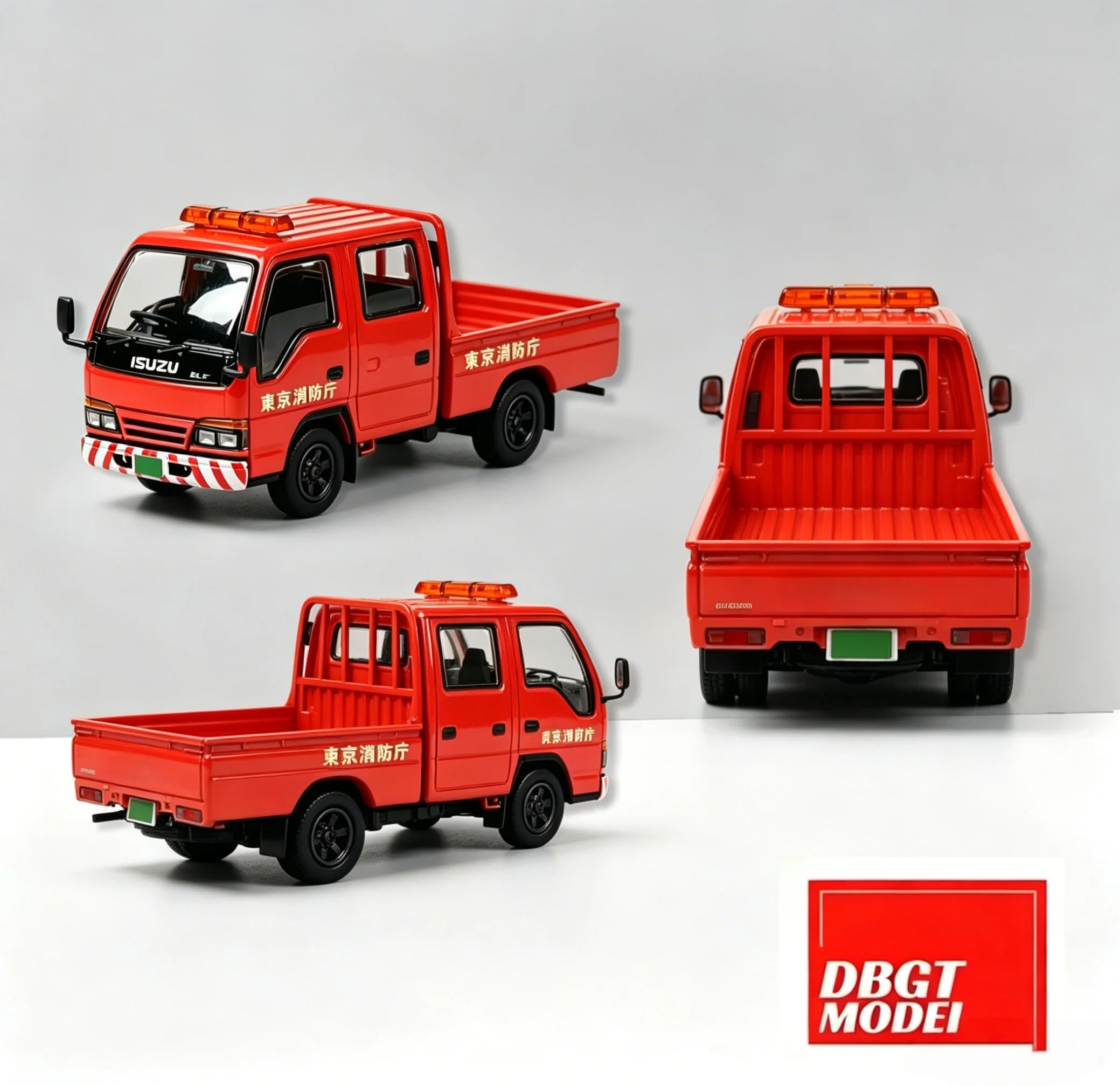 

[PreSale] DBGT 1:64 ELF Truck Fire Department Red Diecast Model Car