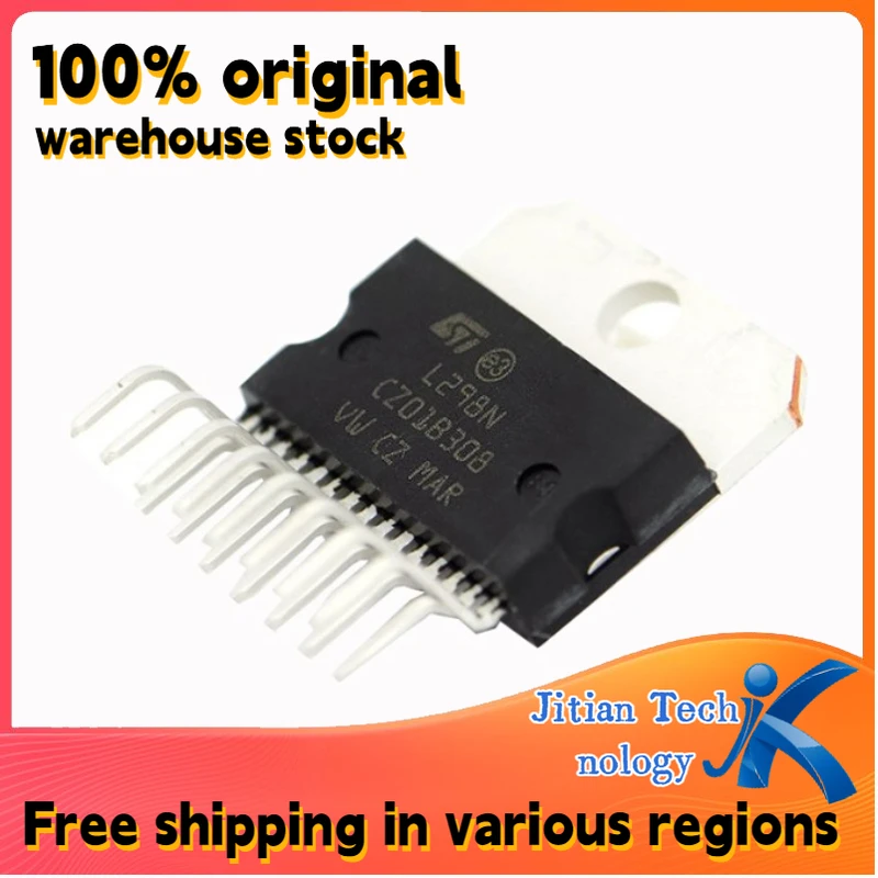 1PCS 100% New L298N ZIP-15 Stepper motor driver chip H-bridge driver chip IC Channel direct sales