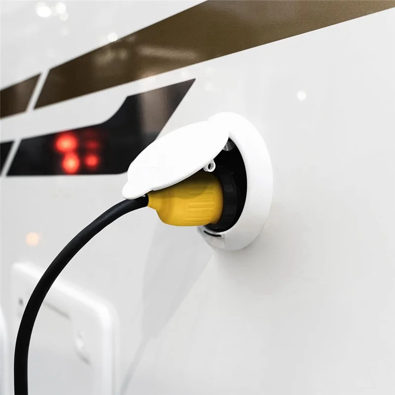 Conector de A66P-L5-30R con cubierta y anillo del cable de alimentación del enchufe de entrada de bloqueo giratorio 30A 125V (30AFDC + 30ARCV)