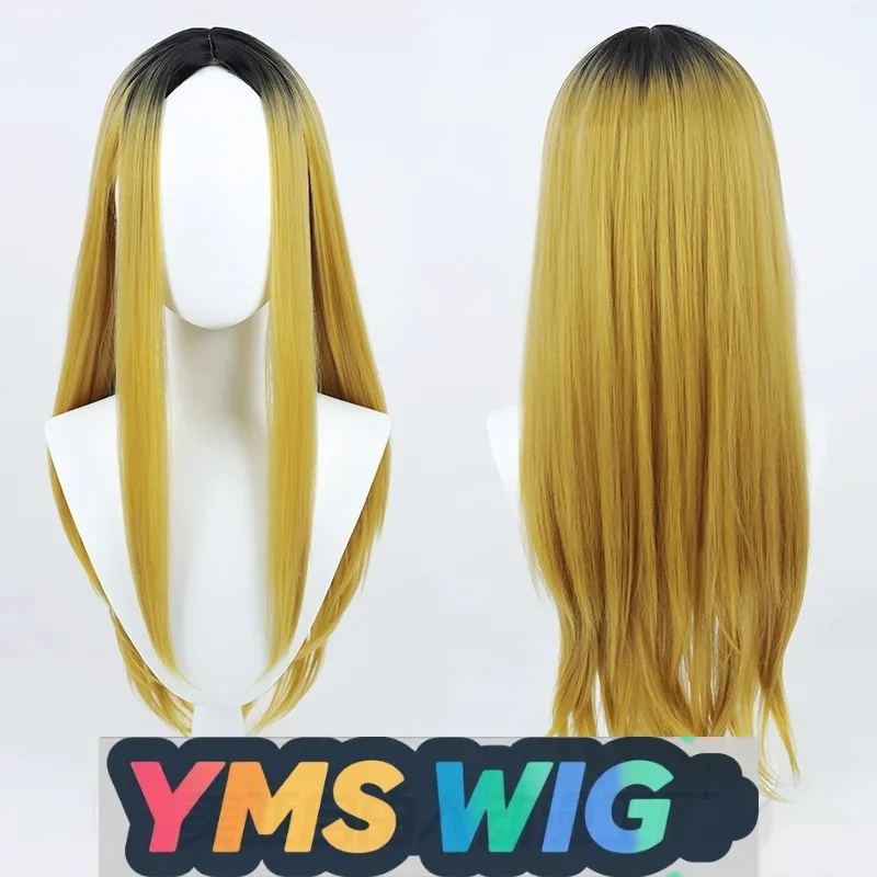 【YMS perruque】 volley-ball garçon Gou griffe meulage cheveux longs Version Cosplay perruque transgenre femme Version teint cuir chevelu réaliste