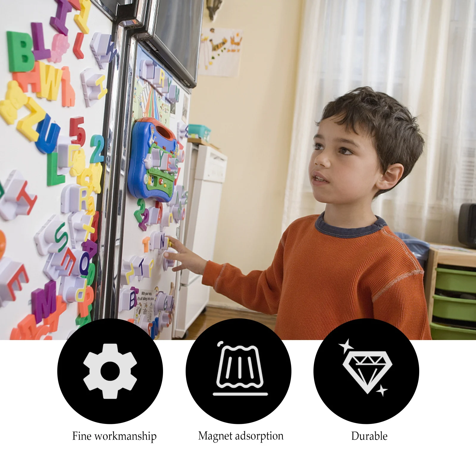 

2 Sets Magnetic Numbers Refrigerator Digital Teaching Aids Magnets for Fridge School Decals Sticker Stickers Classroom