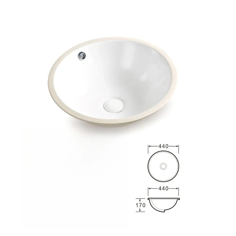 

Color Basin Round Counter Installation Washbasin Ceramic Bathroom Sink