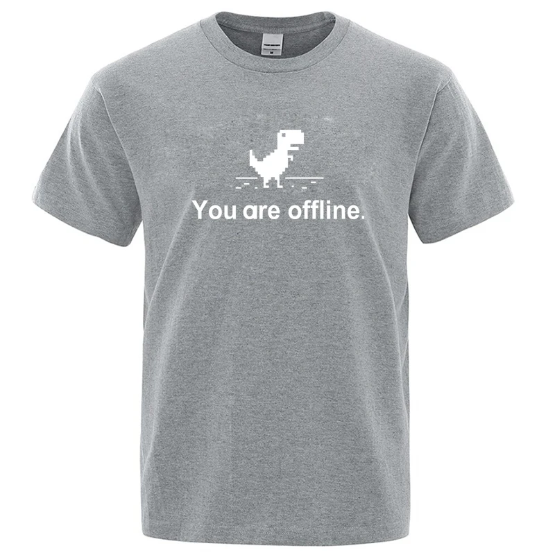 เสื้อยืดผู้หญิงลายไดโนเสาร์ คุณภาพสูง ผ้าฝ้าย 100% ทรงหลวม สไตล์ตลก คอกลม แขนสั้น ระบายอากาศได้ดี