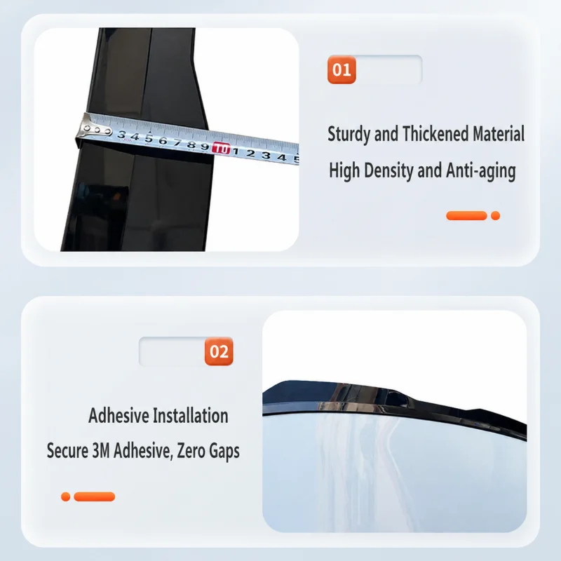 Universal Car Modification Rear Wing Spoiler Easy Installation Without Drilling for Hatchbacks Off-Road Vehicles SUV Rear Bumper