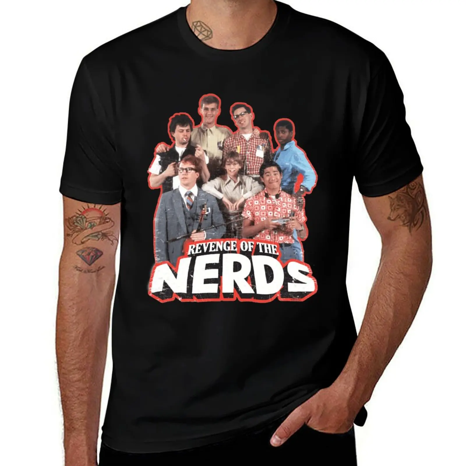 Group-of-Nerds-Revenge-of-The-Nerds- T-Shirt Comfortable Basic Crew Neck Tee T-Shirt