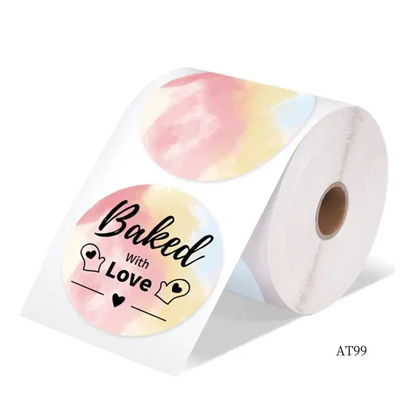 

TA-Shipping Label Printer Label Sticker Round Label Square Label DIY Logo Design 5X3 Mixed Dyeing 500Pcs Easy To Use