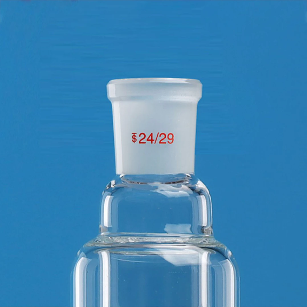 Double-layer punctured distillation column, jacketed glass distillation column, fractionated condenser tube 210mm