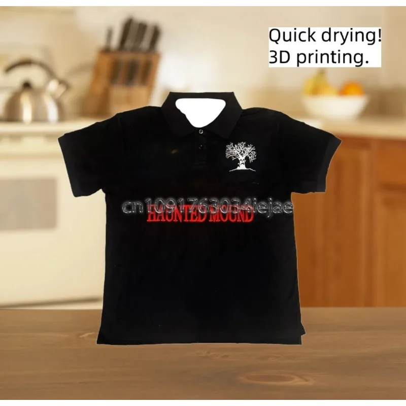 

MOTO-Retro Polo shirt for men, rock and hip-hop, 3D printed pattern, loose shirt with round neck, short and quick-drying